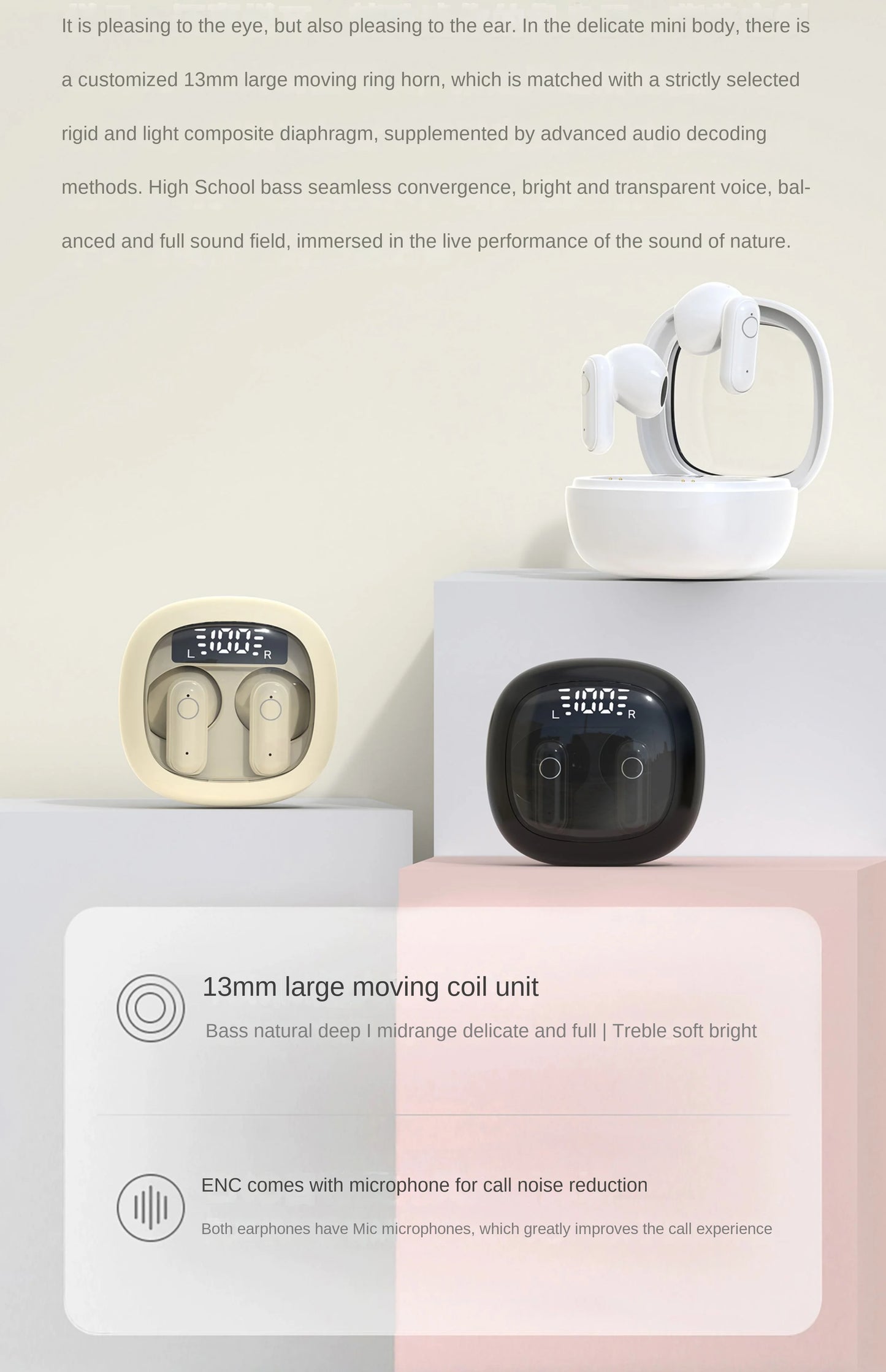 Ultra-Small Mini Bluetooth Headset with Painless Fit with High Quality Sound.