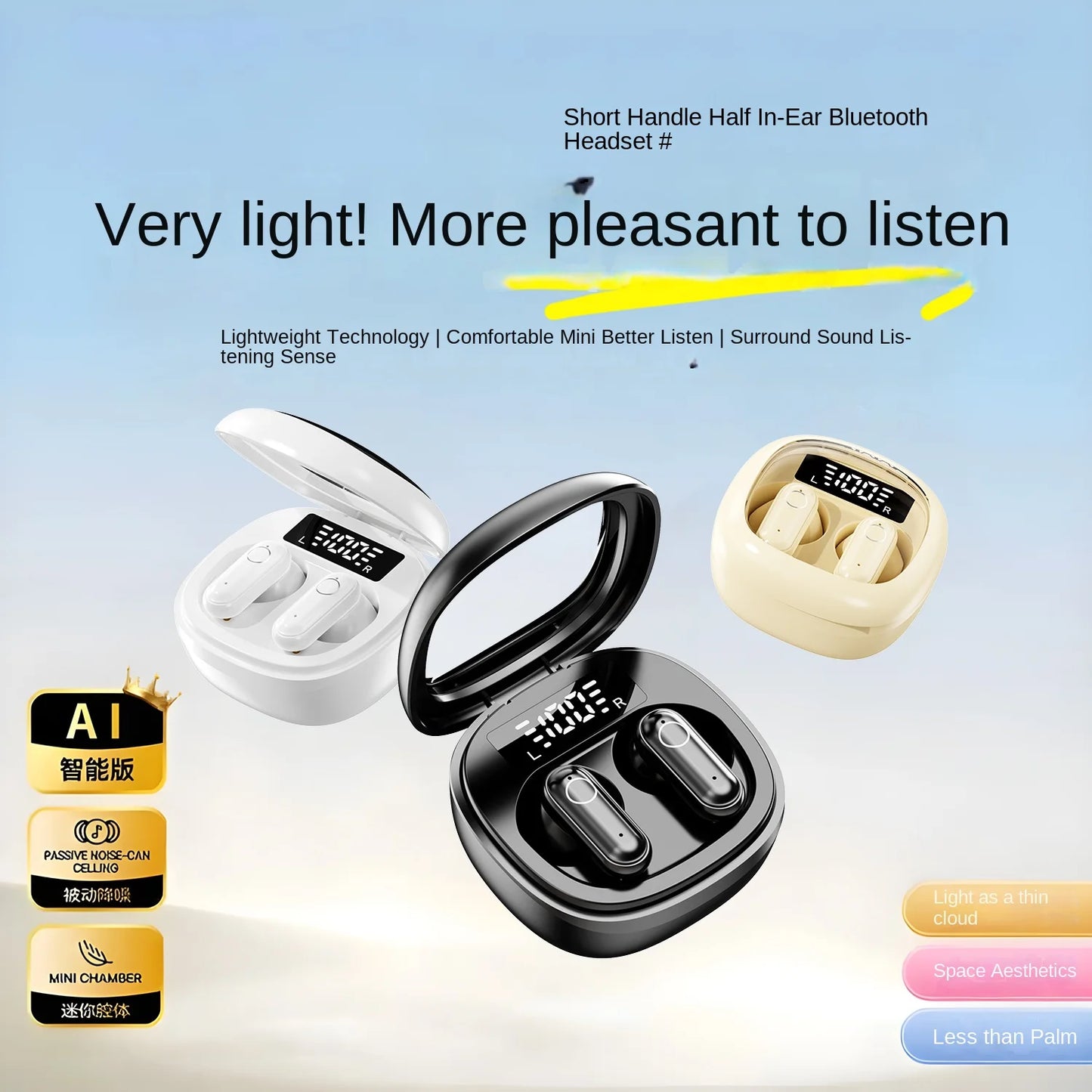 Ultra-Small Mini Bluetooth Headset with Painless Fit with High Quality Sound.