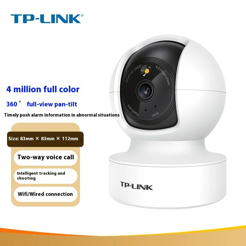 TP-Link 4MP Smart PTZ Camera – Full-Color Night Vision, Intercom & Wireless Control