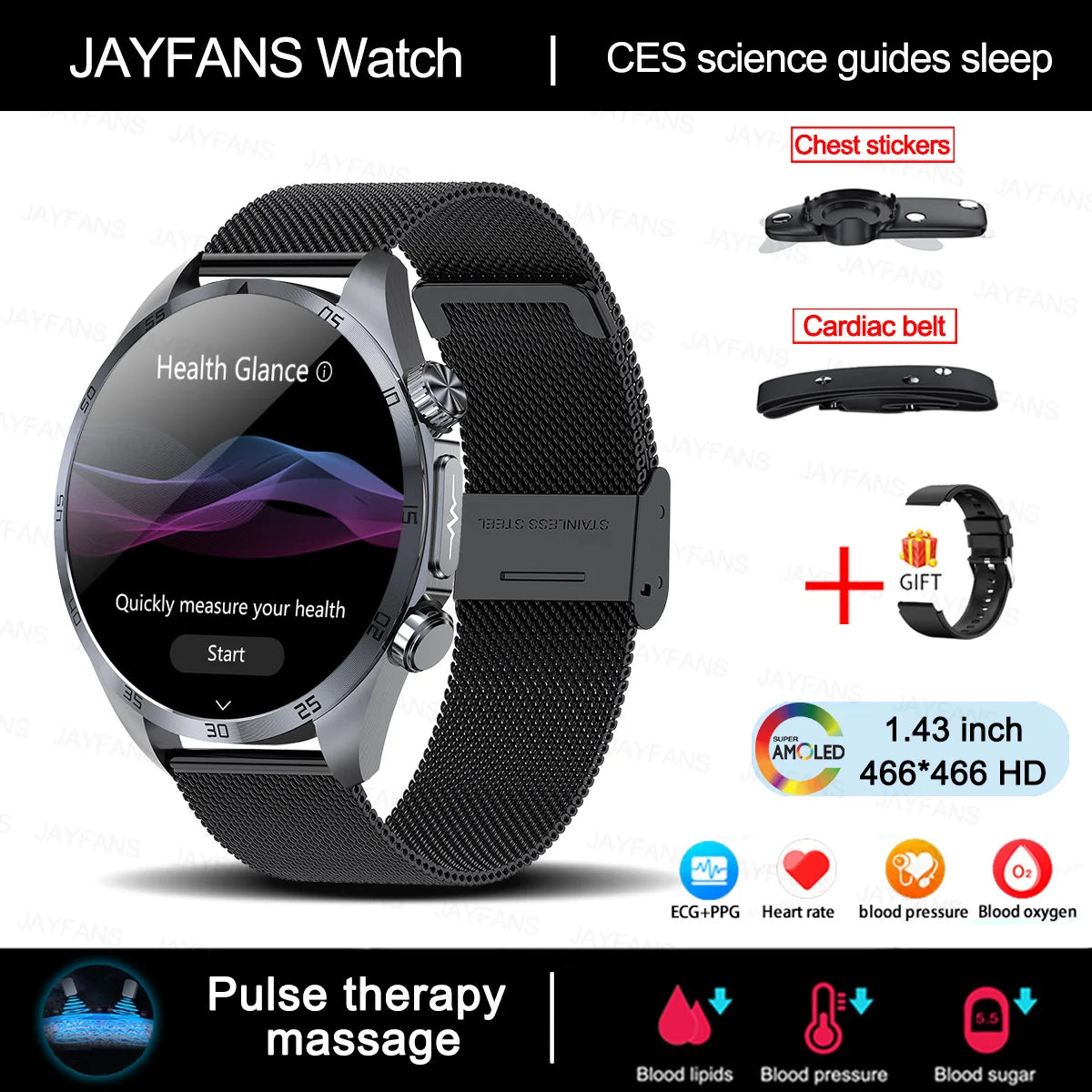 Xiaomi Medical Grade Smartwatch – ECG, Blood Glucose, Pressure, Laser Therapy