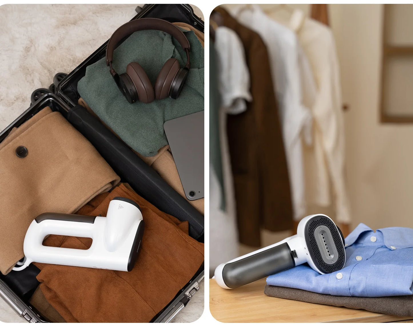 Neakasa Portable Electric Clothes Steam Iron with Mite Removal & Self-Suction for Travel & Home