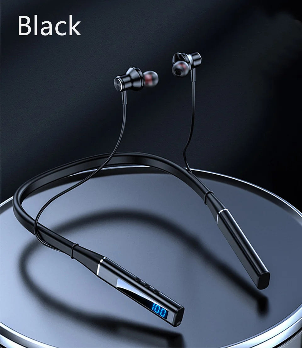 Neckband Earphone With Microphone Auriculate Sport Headset HD Bass Sd Card