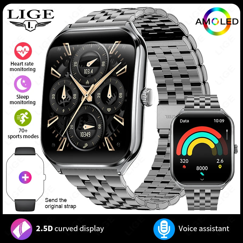 Ultra-Thin Smartwatch – Sleek Design, Daily Activity Tracking