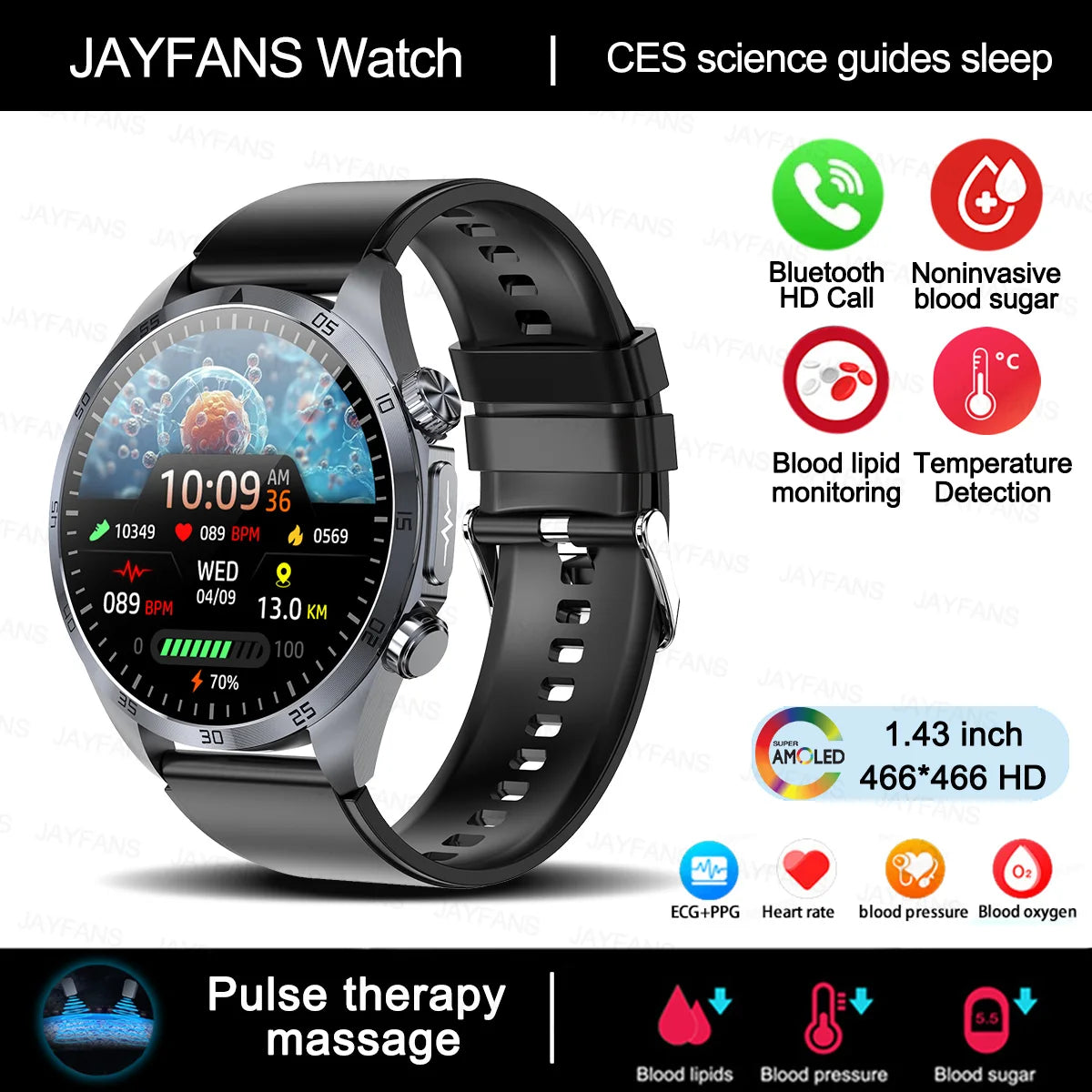 Xiaomi Medical Grade Smartwatch – ECG, Blood Glucose, Pressure, Laser Therapy