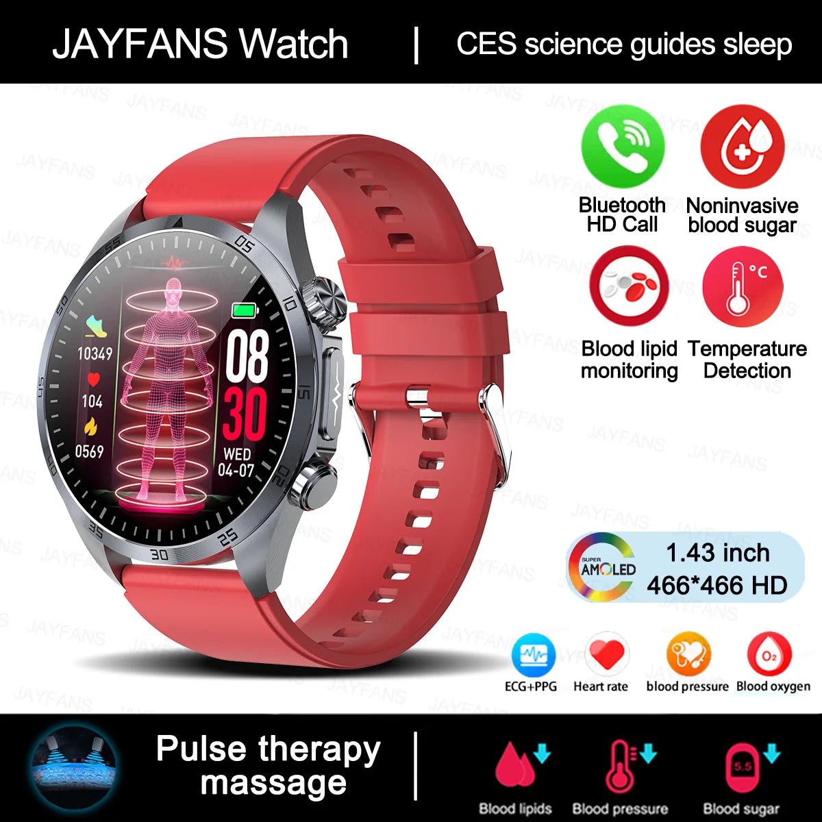 Xiaomi Medical Grade Smartwatch – ECG, Blood Glucose, Pressure, Laser Therapy