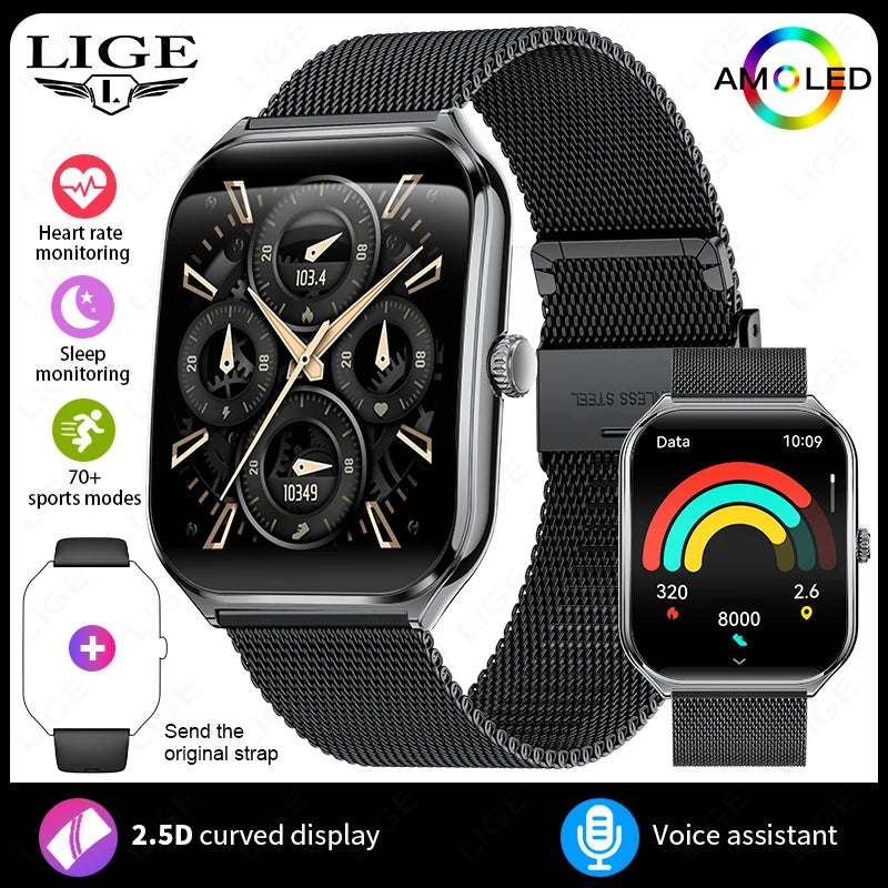 Ultra-Thin Smartwatch – Sleek Design, Daily Activity Tracking
