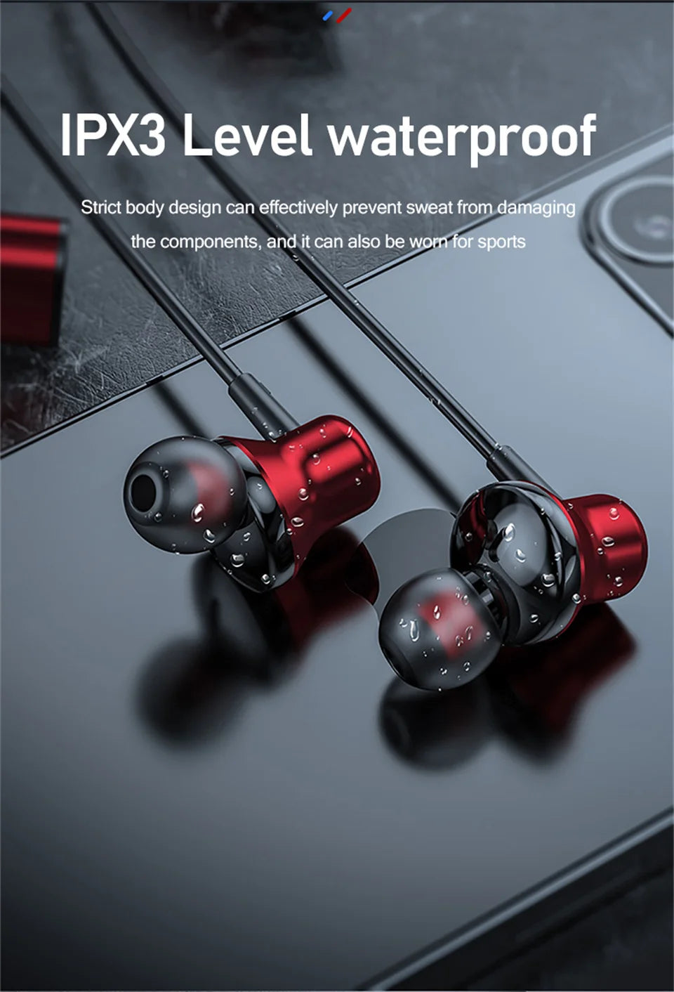 Neckband Earphone With Microphone Auriculate Sport Headset HD Bass Sd Card
