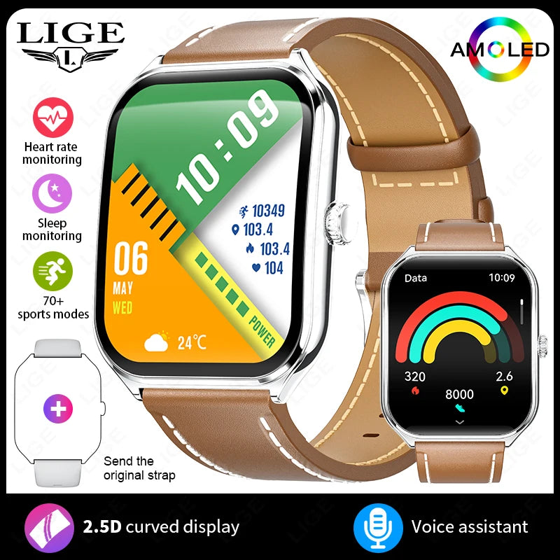 Ultra-Thin Smartwatch – Sleek Design, Daily Activity Tracking