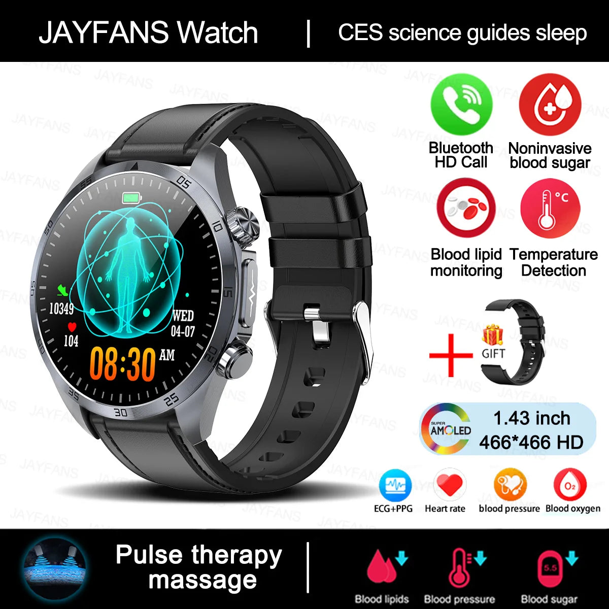 Xiaomi Medical Grade Smartwatch – ECG, Blood Glucose, Pressure, Laser Therapy