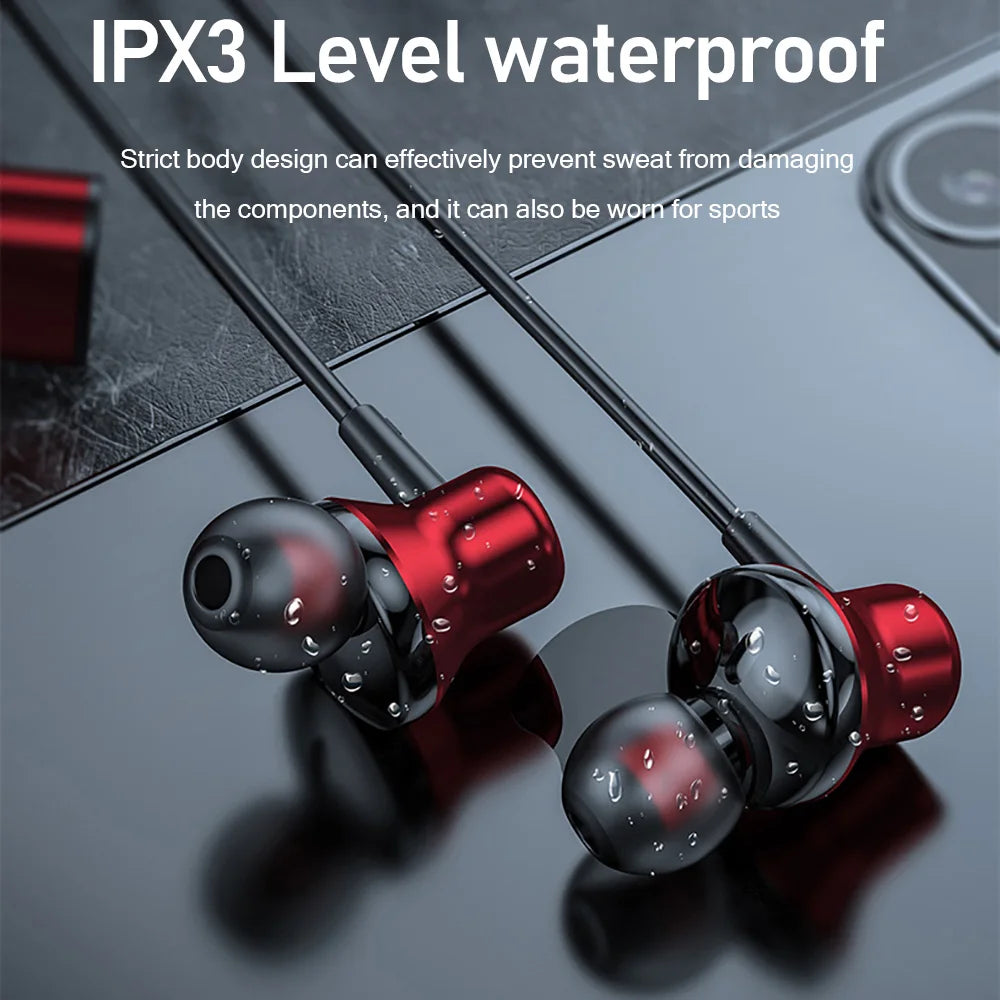 Neckband Earphone With Microphone Auriculate Sport Headset HD Bass Sd Card