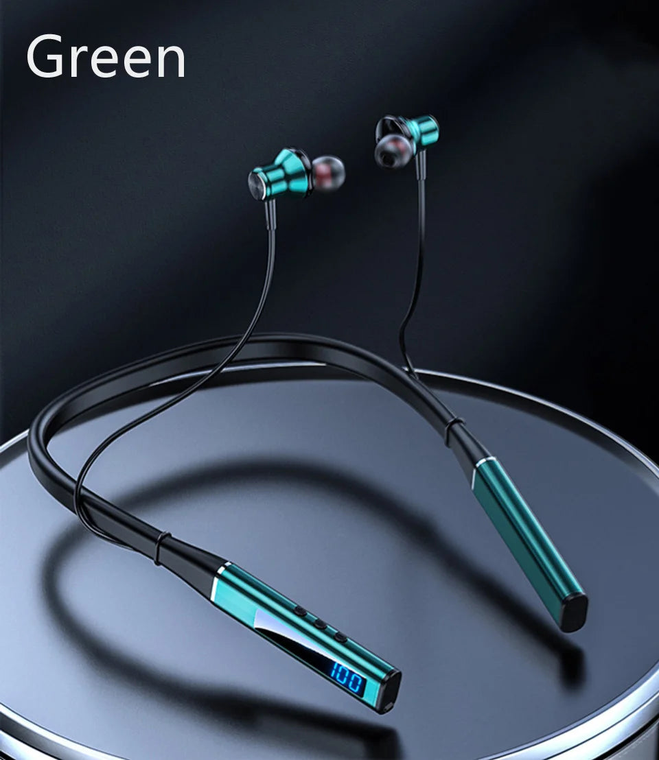 Neckband Earphone With Microphone Auriculate Sport Headset HD Bass Sd Card