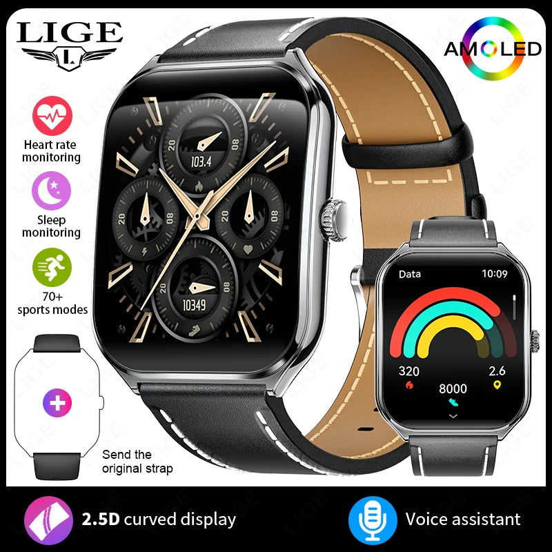 Ultra-Thin Smartwatch – Sleek Design, Daily Activity Tracking