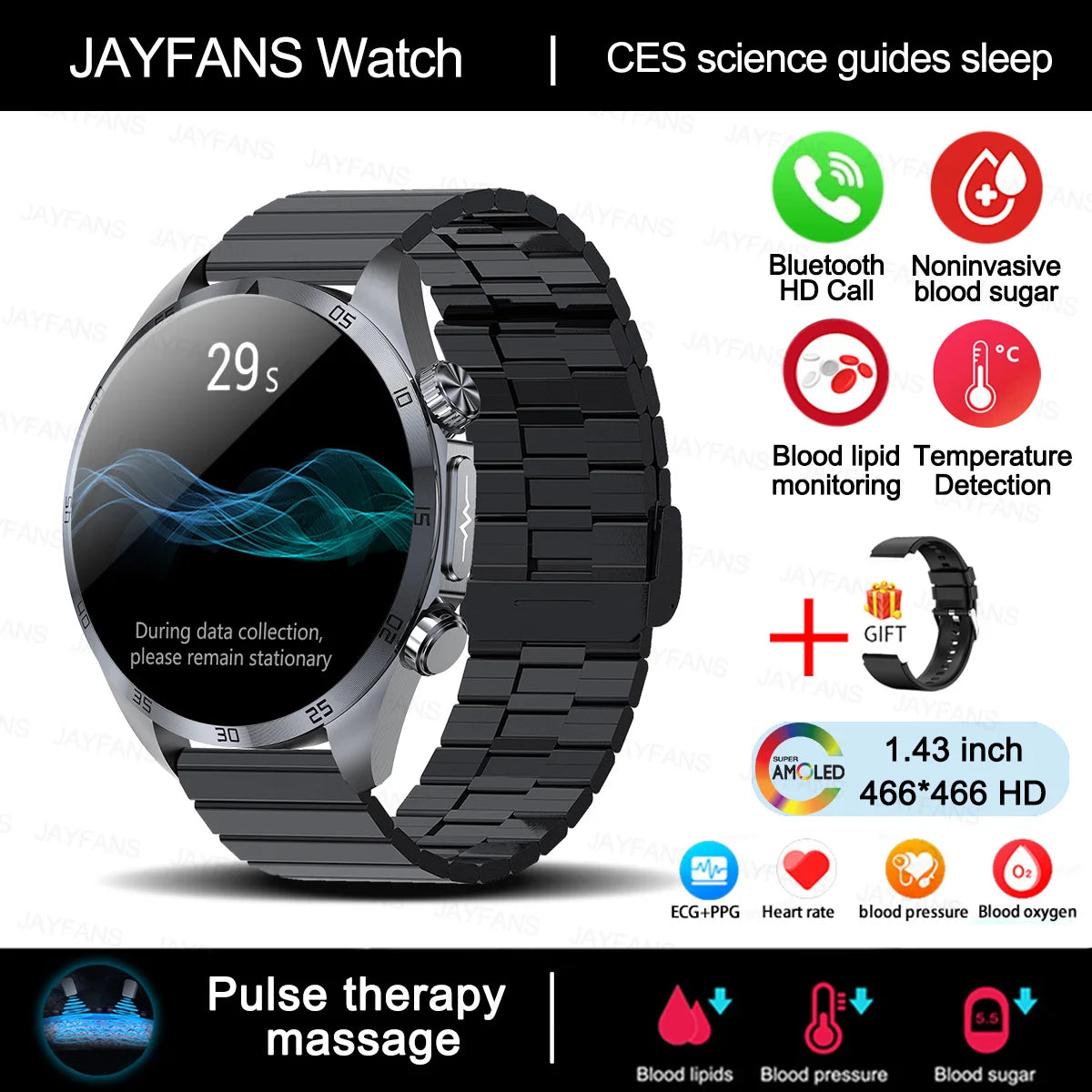 Xiaomi Medical Grade Smartwatch – ECG, Blood Glucose, Pressure, Laser Therapy