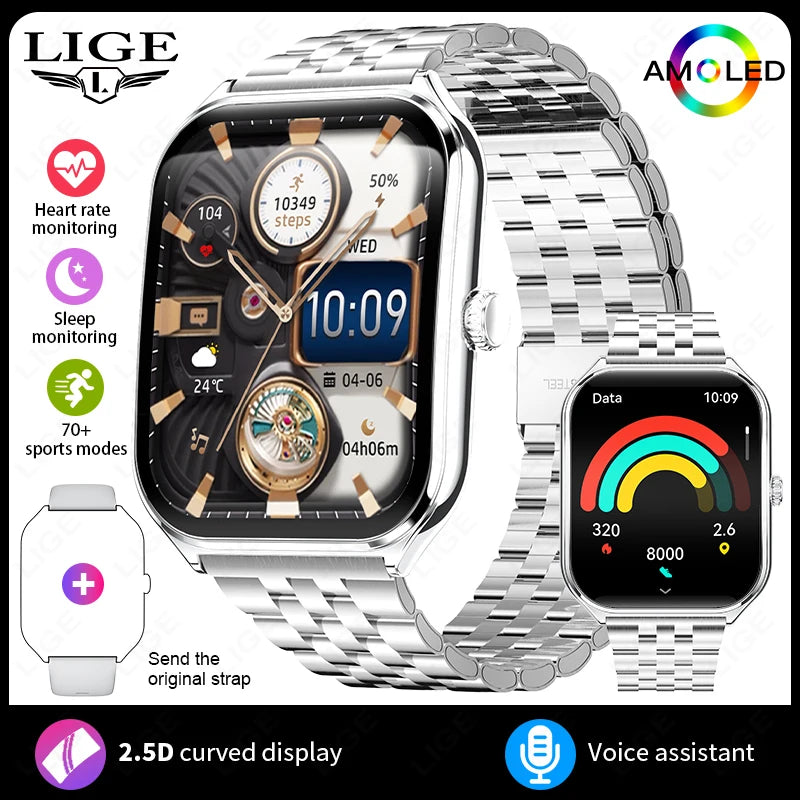 Ultra-Thin Smartwatch – Sleek Design, Daily Activity Tracking