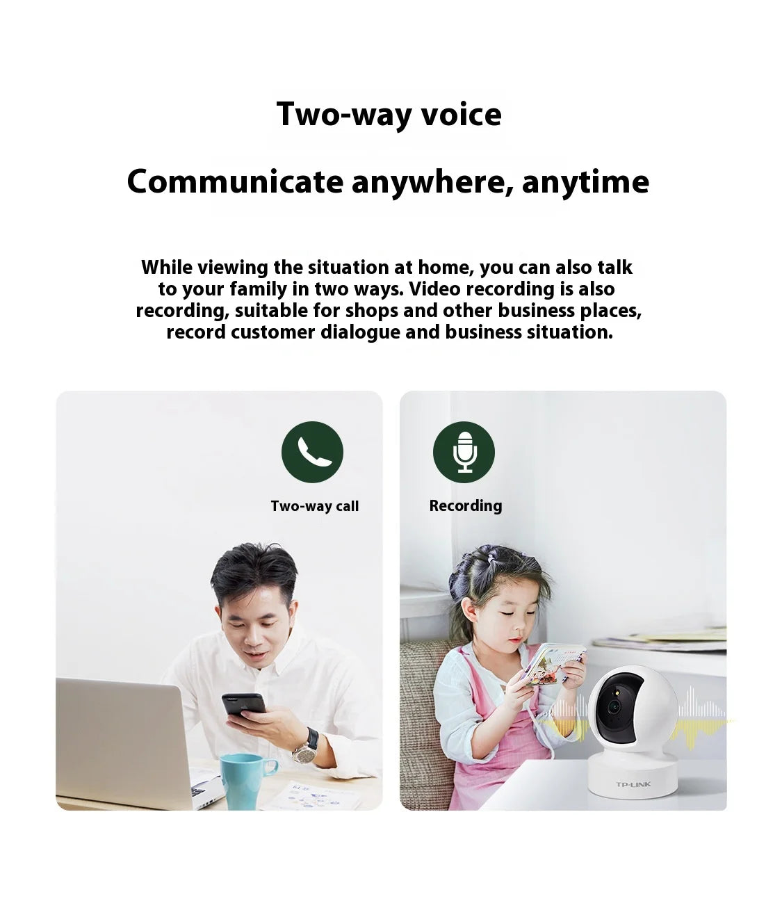 TP-Link 4MP Smart PTZ Camera – Full-Color Night Vision, Intercom & Wireless Control