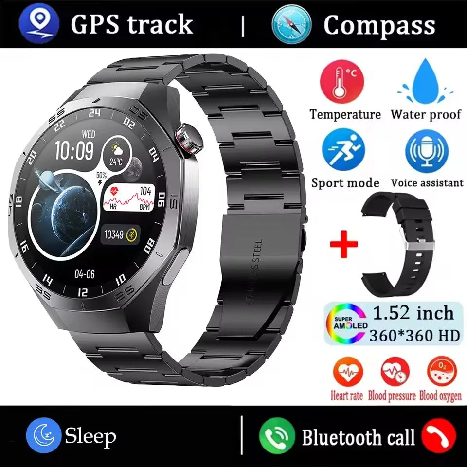 Huawei GT5 Pro Smartwatch – AMOLED, GPS, Heart-Rate, Waterproof