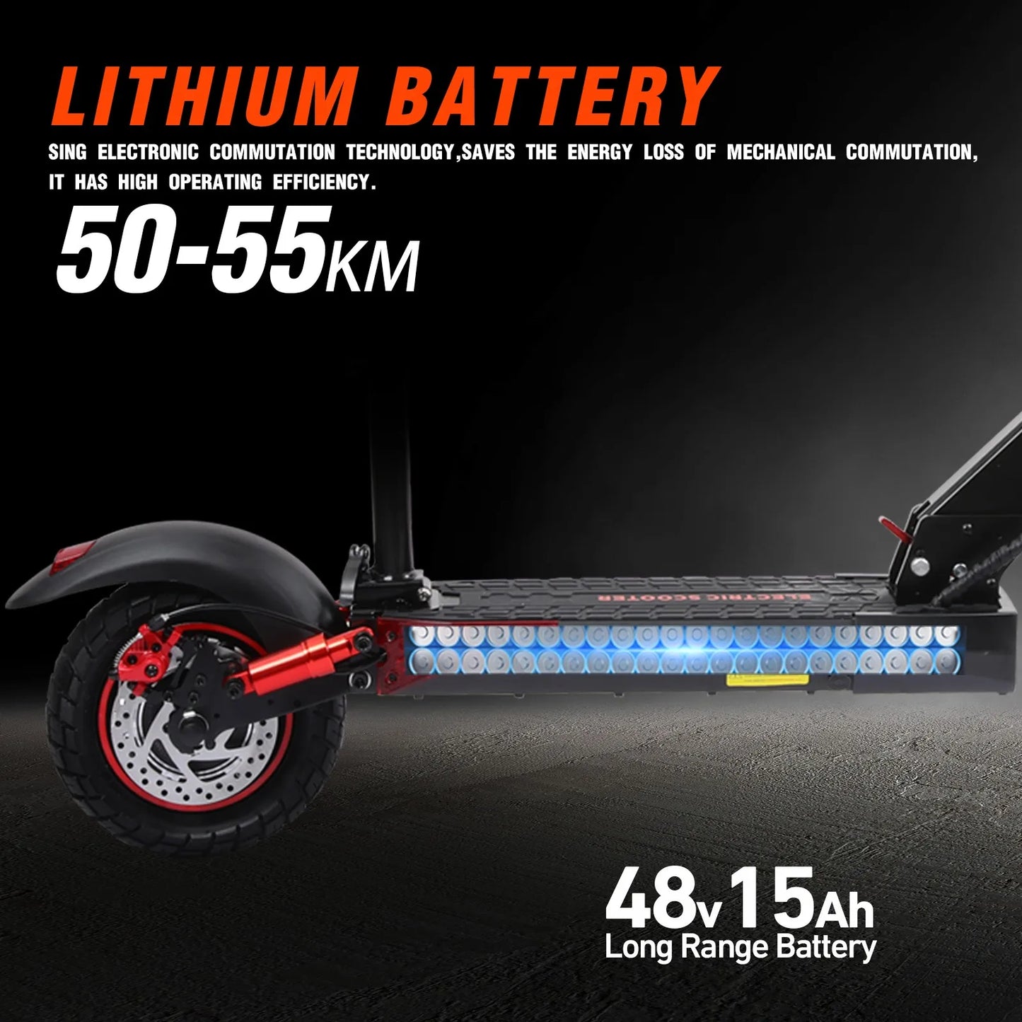 J01 Off-Road Electric Scooter – 800W Motor, 48V Battery, Foldable & Double Disc Brakes