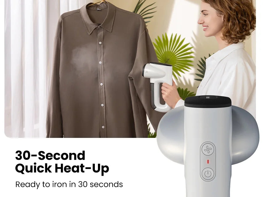 Neakasa Portable Electric Clothes Steam Iron with Mite Removal & Self-Suction for Travel & Home