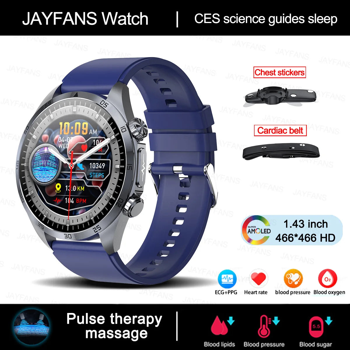 Xiaomi Medical Grade Smartwatch – ECG, Blood Glucose, Pressure, Laser Therapy