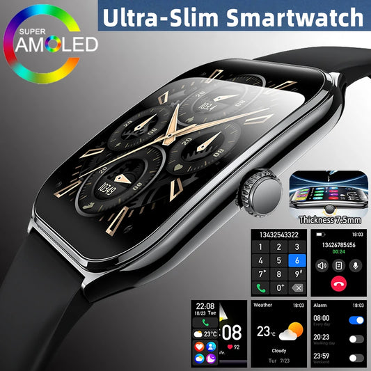 Ultra-Thin Smartwatch – Sleek Design, Daily Activity Tracking