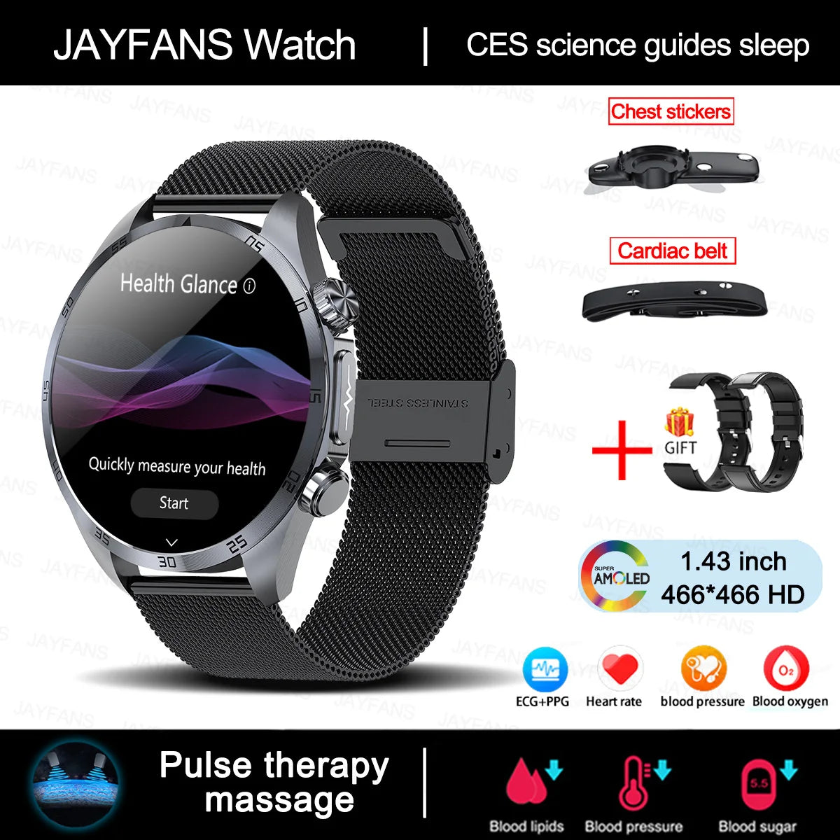 Xiaomi Medical Grade Smartwatch – ECG, Blood Glucose, Pressure, Laser Therapy