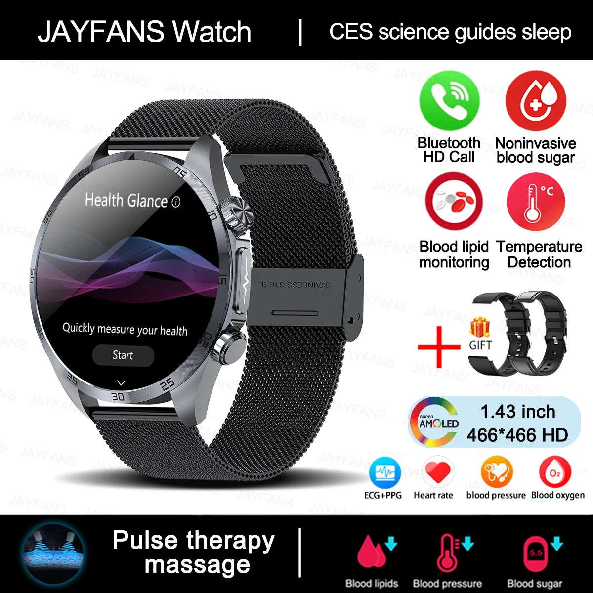 Xiaomi Medical Grade Smartwatch – ECG, Blood Glucose, Pressure, Laser Therapy