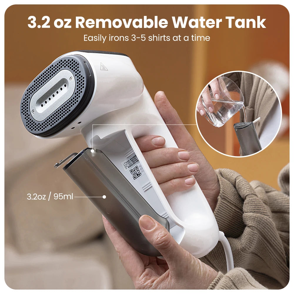Neakasa Portable Electric Clothes Steam Iron with Mite Removal & Self-Suction for Travel & Home