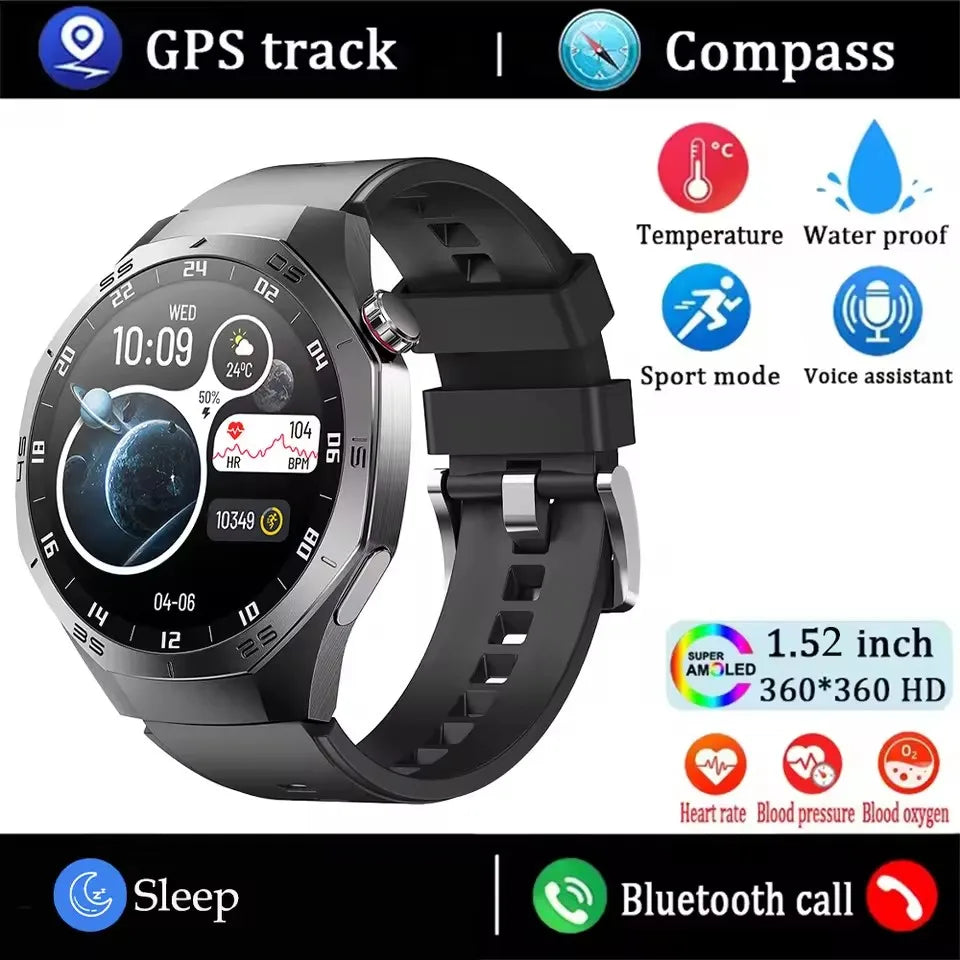 Huawei GT5 Pro Smartwatch – AMOLED, GPS, Heart-Rate, Waterproof